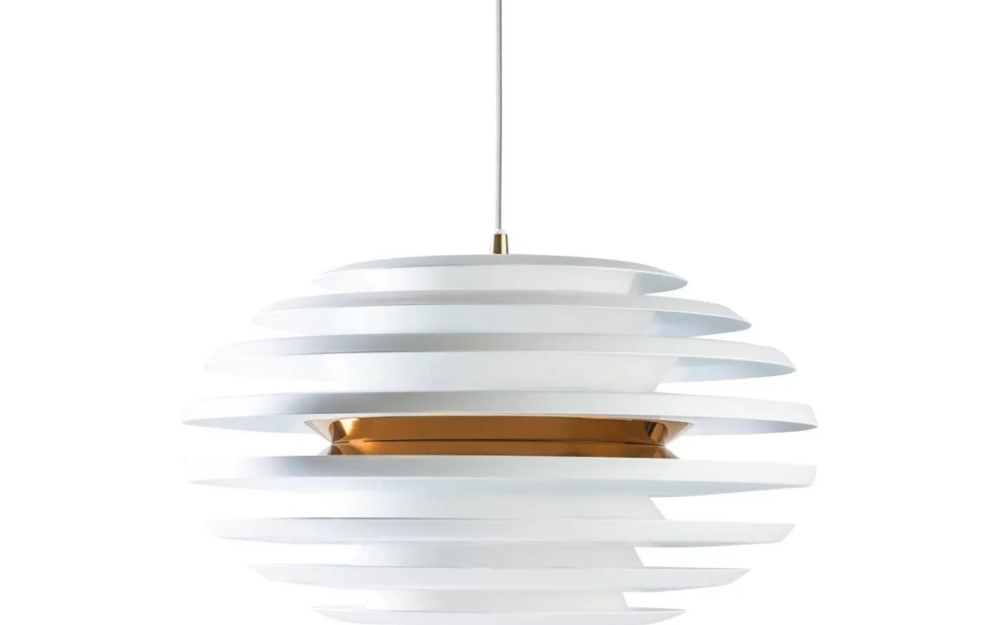 Ellipse Taklampa 50cm Vit/Mässing