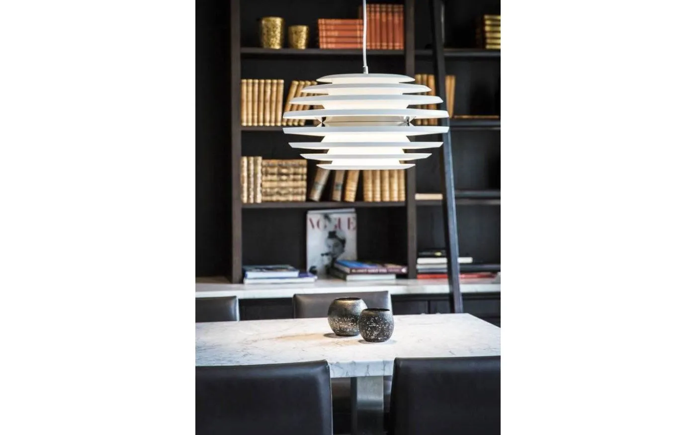 Ellipse Taklampa 50cm Vit/Mässing