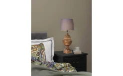 Lampfötter<Cottex Ello Lampfot 47cm Trä/Borstad Mässing