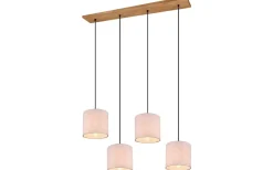 Elmau hänge 4-st E27 naturvit