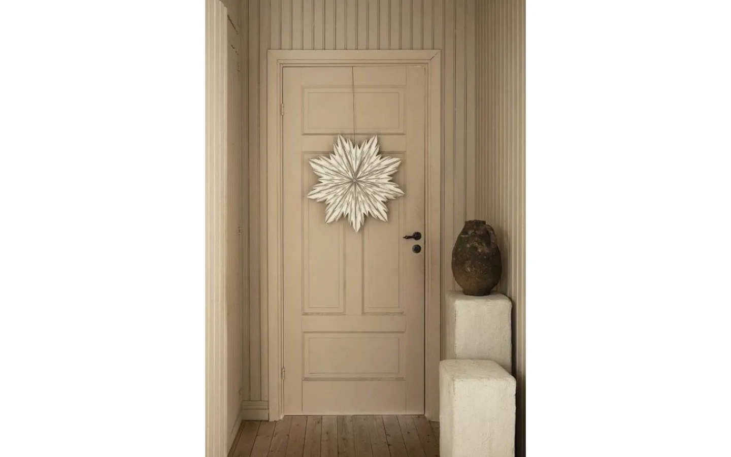 Visa Alla Julstjärnor|Julstjärnor Utan Sladd<Watt & Veke Elsa Julstjärna 60cm Vit/Silver