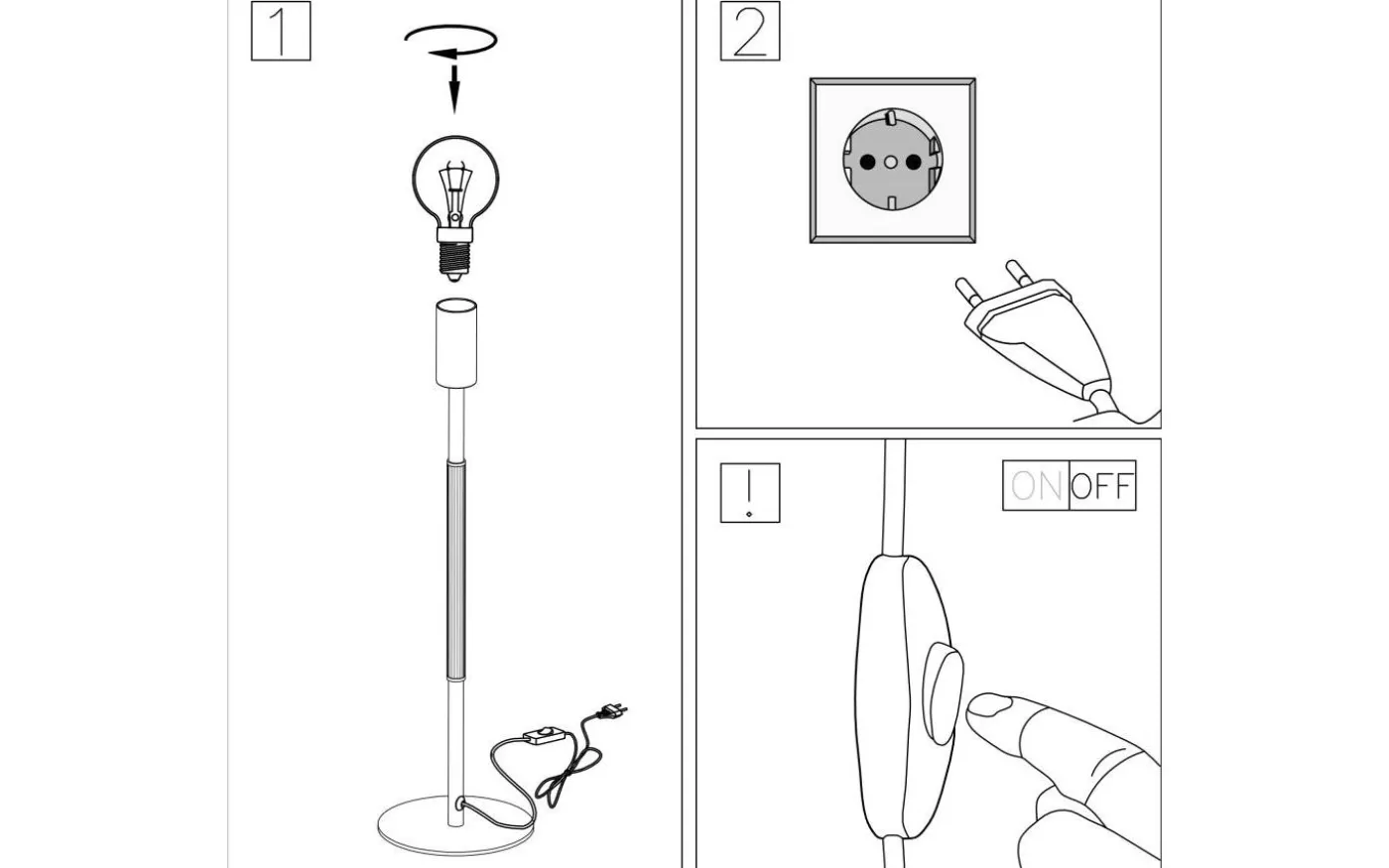 Elsa Lampfot 40cm E14 Krom