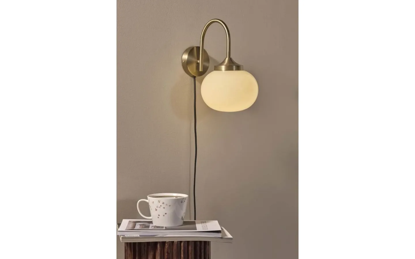 Lampetter|Läslampor<PR Home Elsy Vägglampa Mässing