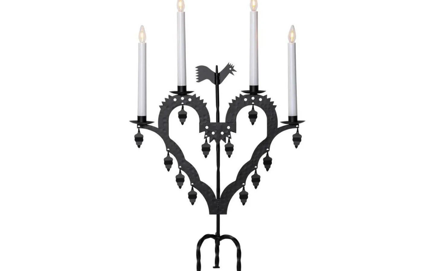 Visa Alla Adventsljusstakar|Adventsljusstakar 61-120 Cm<Star Trading El-Tupp Ljusstake LED 62cm Svart