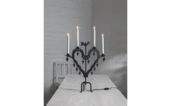 Visa Alla Adventsljusstakar|Adventsljusstakar 61-120 Cm<Star Trading El-Tupp Ljusstake LED 62cm Svart