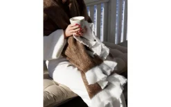 Elva Pläd Brun 130x170cm