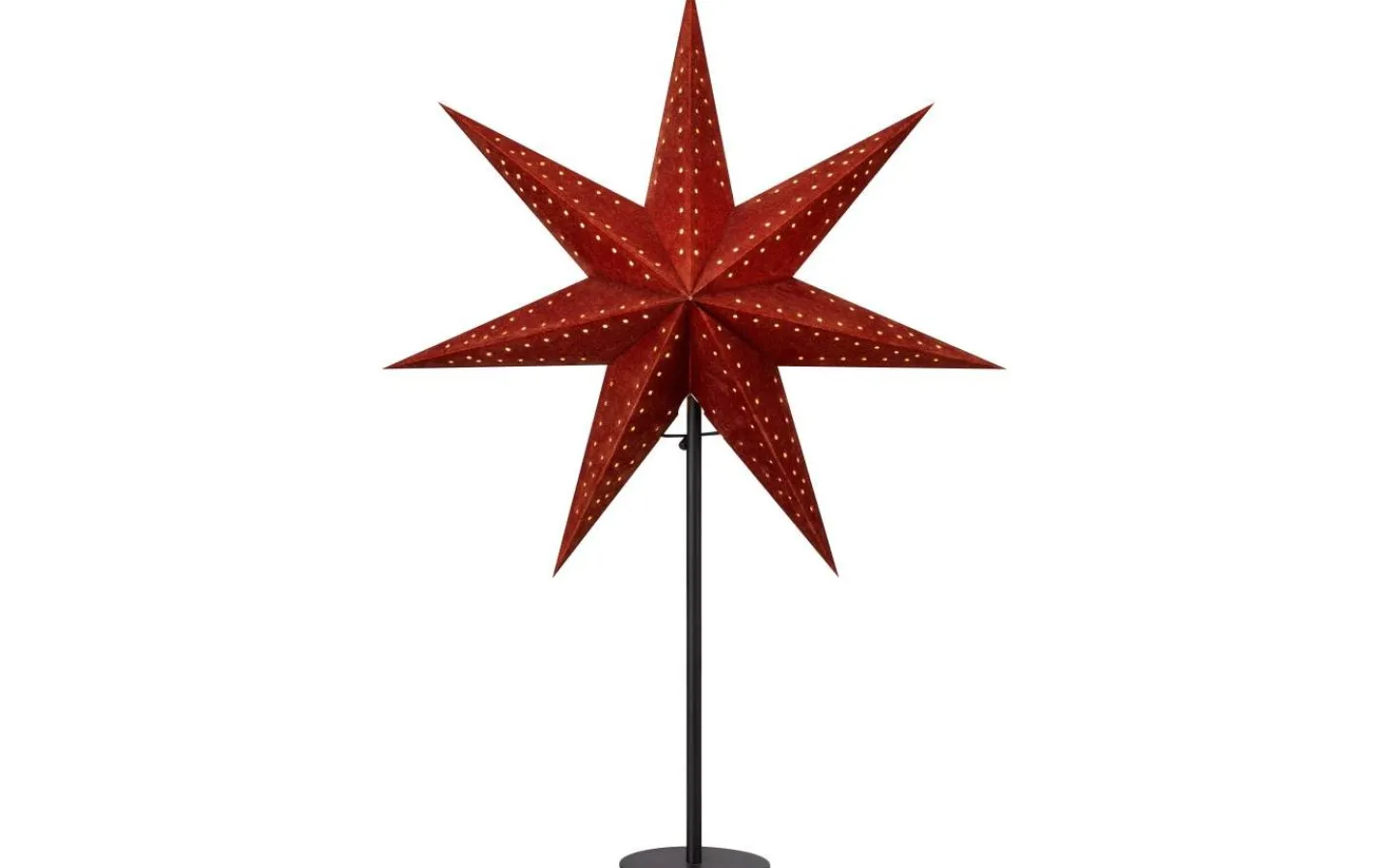 Markslojd Embla Julstjärna på fot 65cm Svart/Brun Sammet* Visa Alla Julstjärnor|Julstjärnor På Fot