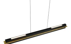 Emerson Takpendel LED matt svart/guld