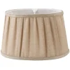 Plisserade Lampskärmar|Ovala Lampskärmar<Oriva Emily Lampskärm Oval 28cm Natur