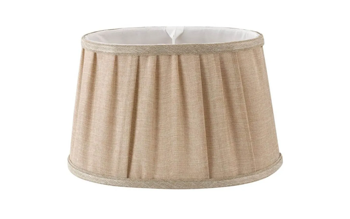 Plisserade Lampskärmar|Ovala Lampskärmar<Oriva Emily Lampskärm Oval 28cm Natur