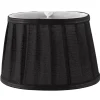 Plisserade Lampskärmar|Ovala Lampskärmar<Oriva Emily Lampskärm Oval 22cm Svart