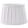 Oriva Emily Lampskärm Oval 22cm Vit* Plisserade Lampskärmar|Ovala Lampskärmar
