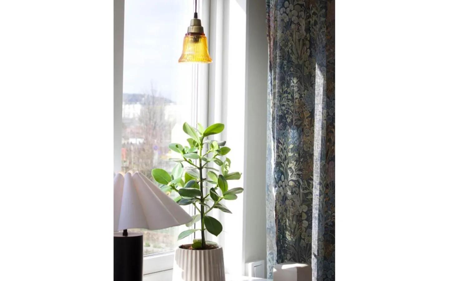 Fönsterlampor<PR Home Emmi Fönsterlampa 12cm Amber/Mässing