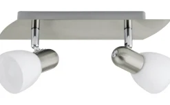 Eglo Enea Takspotlight 30cm Nickel* Avlånga Takspotlights|Takspot Med 2 Lampor