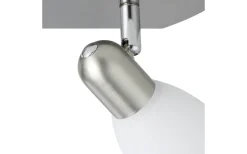 Eglo Enea Takspotlight 30cm Nickel* Avlånga Takspotlights|Takspot Med 2 Lampor