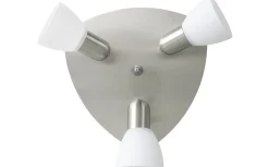 Runda Takspotlights|Takspot Med 3 Lampor<Eglo Enea Takspotlight 27cm Nickel