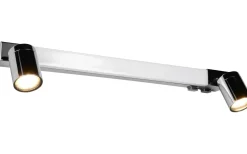 Trio Lighting Enrico H2O LED + 2xGU10 Vägglampa 60cm krom IP44* Badrumslampor Vägg