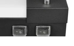 Trio Lighting Enrico H2O LED + 2xGU10 Vägglampa 90cm mattsvart IP44* Badrumslampor Vägg