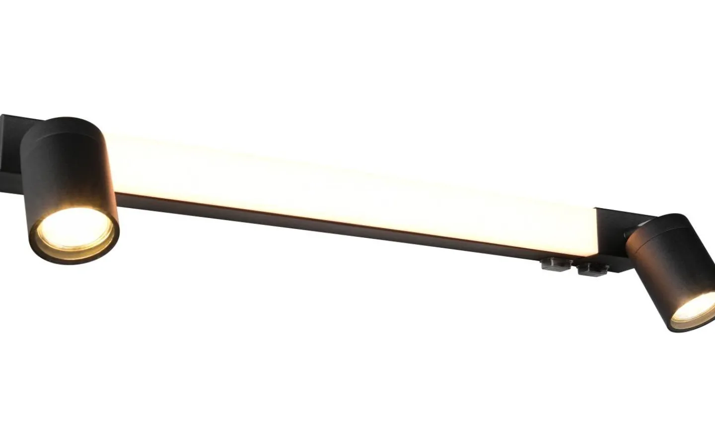 Badrumslampor Vägg<Trio Lighting Enrico H2O LED + 2xGU10 Vägglampa 60cm mattsvart IP44