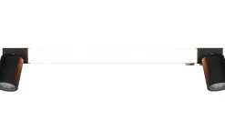 Badrumslampor Vägg<Trio Lighting Enrico H2O LED + 2xGU10 Vägglampa 60cm mattsvart IP44