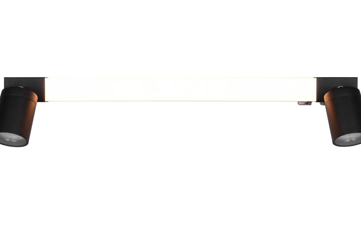 Badrumslampor Vägg<Trio Lighting Enrico H2O LED + 2xGU10 Vägglampa 60cm mattsvart IP44