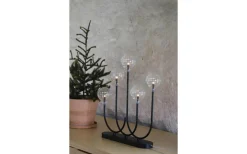 Enya Adventsljusstake 40cm Svart/Klar