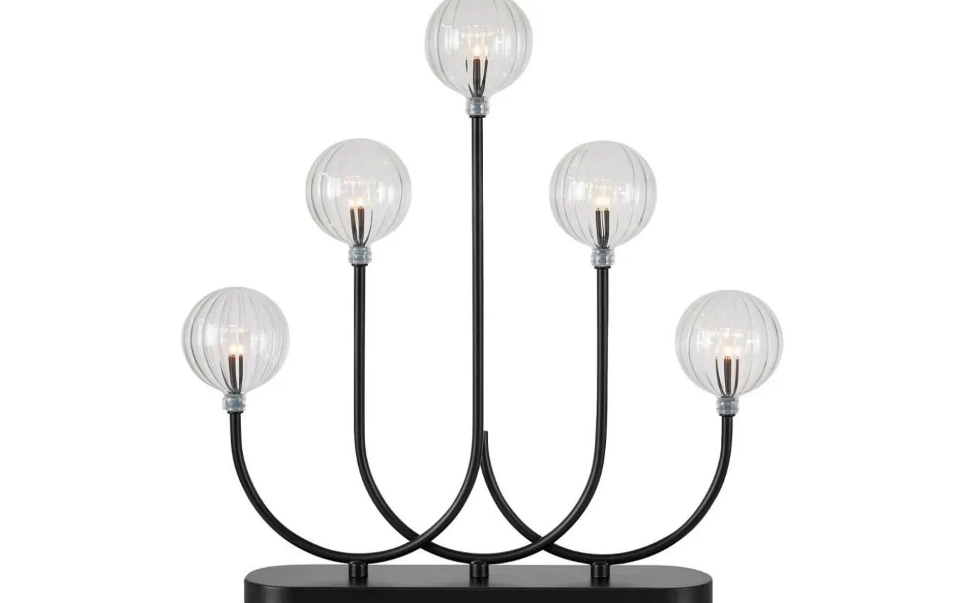 Enys Adventsljusstake 40cm Svart/Klar