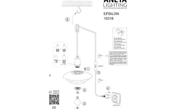 Fönsterlampor<Aneta Epsilon Fönsterlampa 20cm Vit