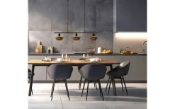 Aneta Epsilon Taklampa 86cm Svart* Avlånga Taklampor