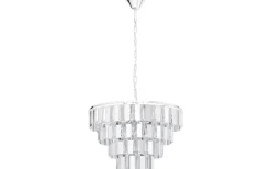 Erseka Taklampa Kristall 49cm Krom