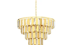 Erseka Taklampa Kristall 49cm Mässing