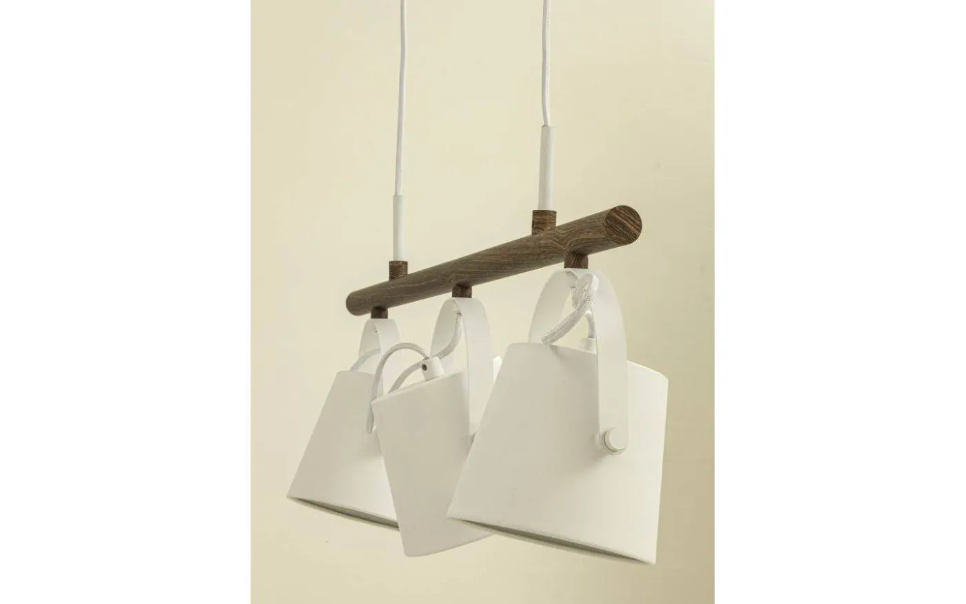 Espresso Taklampa 71cm Vit/Trä