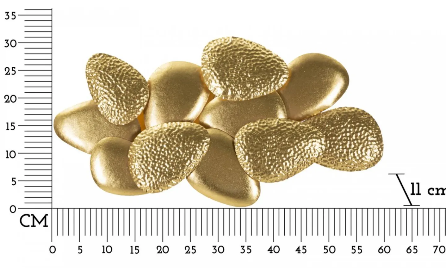 Lampetter<Mauro Ferretti Espresso Vägglampa Skal 60cm Guld