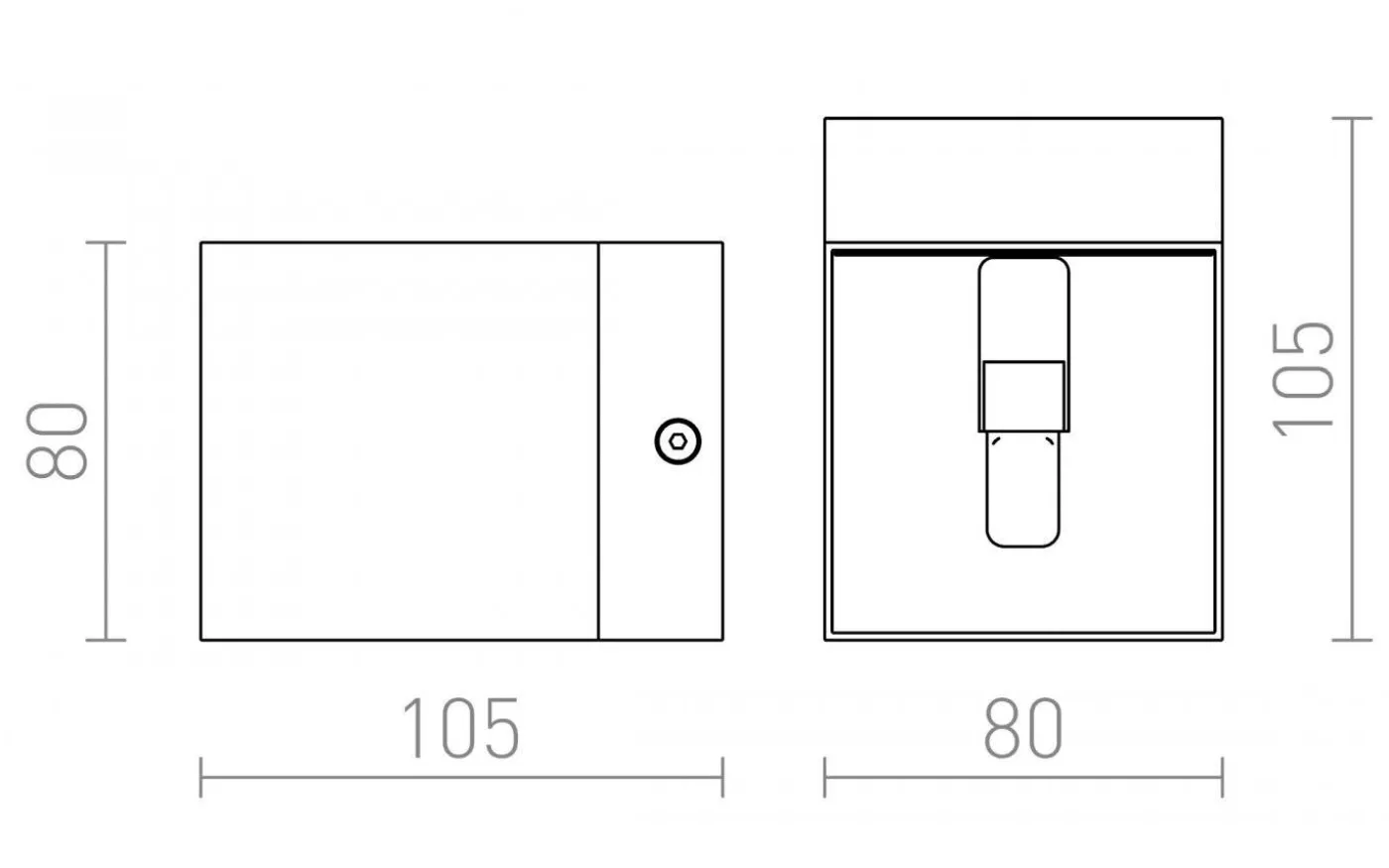 Essex Vägglampa Borstad Aluminium G9