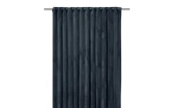 Mörkläggningsgardiner|Enfärgade Gardiner<Svanefors Estelle Sammet Gardin 2P Mörkblå 2x135x280cm