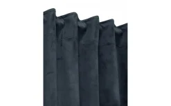 Mörkläggningsgardiner|Enfärgade Gardiner<Svanefors Estelle Sammet Gardin 2P Mörkblå 2x135x280cm