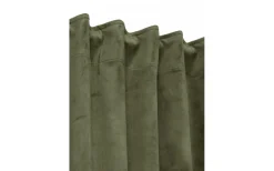 Svanefors Estelle Sammet Gardin 2P Mossa 2x135x320cm* Mörkläggningsgardiner|Enfärgade Gardiner