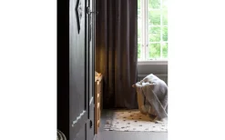 Mörkläggningsgardiner|Enfärgade Gardiner<Svanefors Estelle Sammet Gardin 2P Mellangrå 2x135x320c