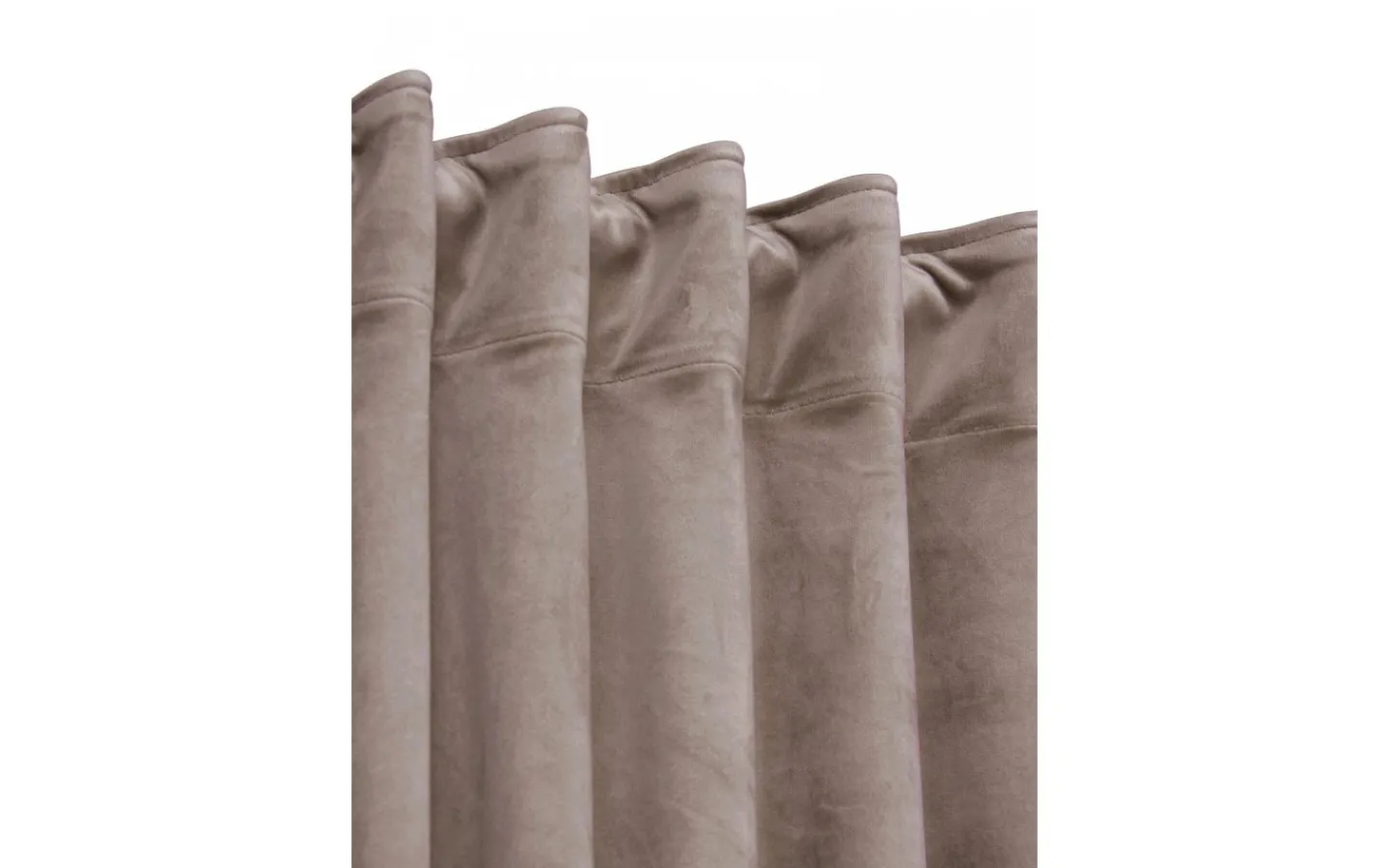 Svanefors Estelle Sammet Gardin 2P Sand 2x135x320cm* Enfärgade Gardiner|Mörkläggningsgardiner