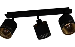 Eglo Esteperra Takspotlight 58cm Svart/Guld* Avlånga Takspotlights|Takspot Med 3 Lampor