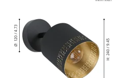 Esteperra Vägglampa Svart