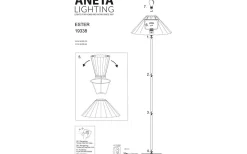 Golvfötter<Aneta Ester Golvfot 136cm Silver
