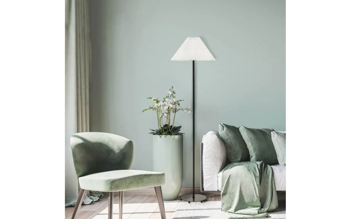 Aneta Ester Golvfot 136cm Svart* Golvfötter