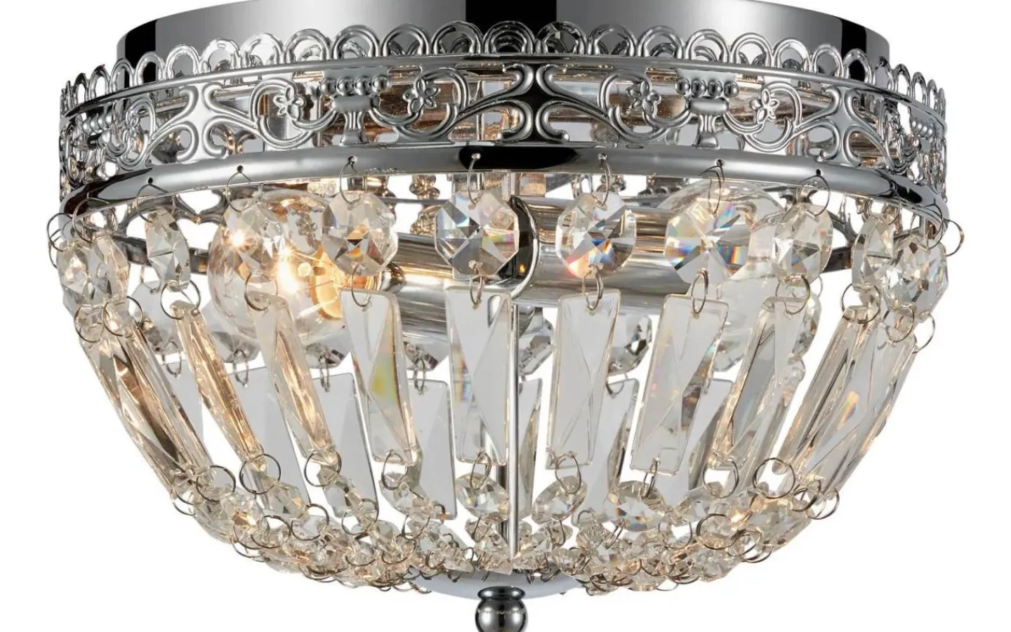 Markslojd Etienne Kristallplafond 25cm 2L Krom* Badrumslampor Tak|Kristallplafonder