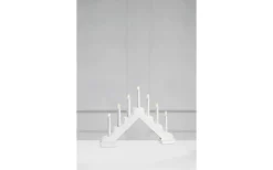 Markslojd Evelin Batteridriven Adventsljusstake 29cm Vit* Adventsljusstakar 0-30 Cm|Batteri Julpynt Inomhus