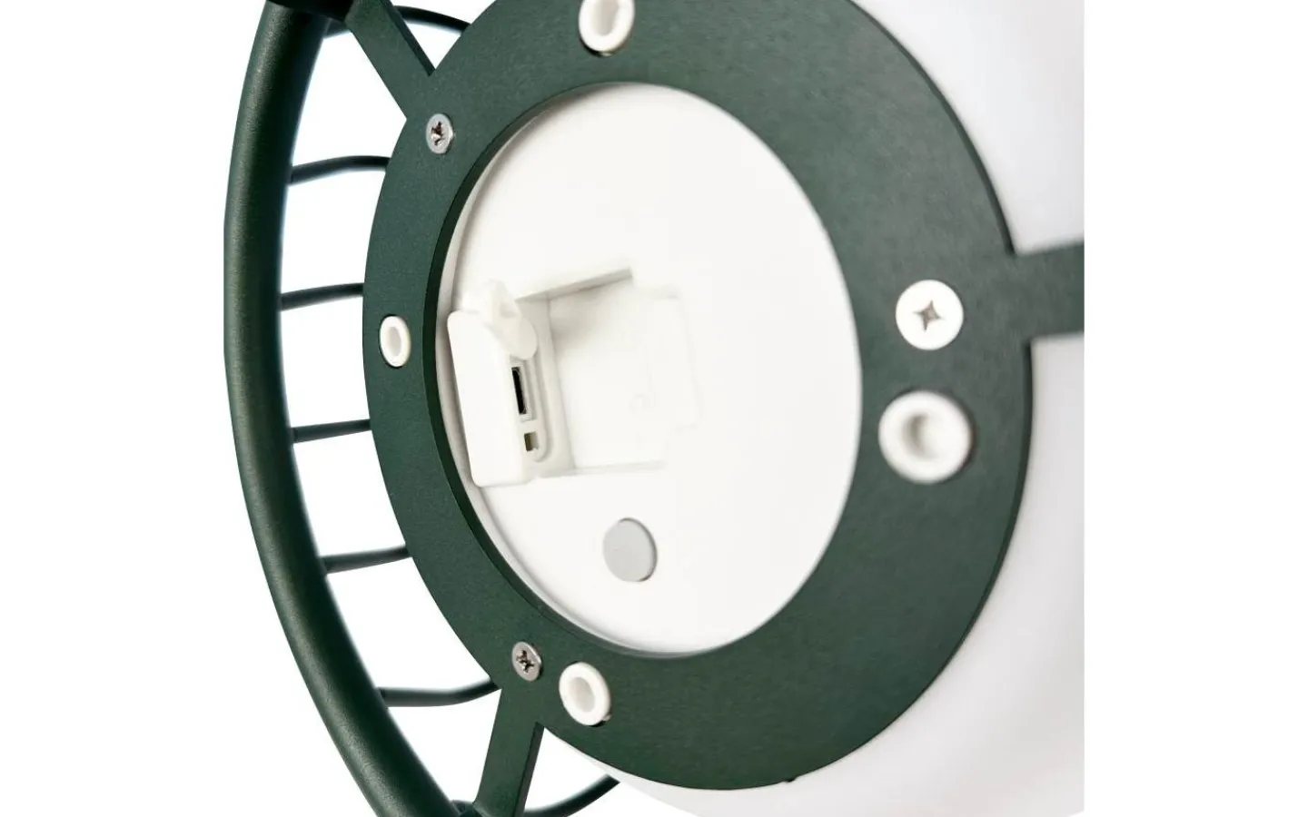 Dyberg Larsen Evesham Laddbar/Solcells Lykta 38cm LED 2700K Grön IP44* Ljuslyktor|Uppladdningsbara Lampor Utomhus