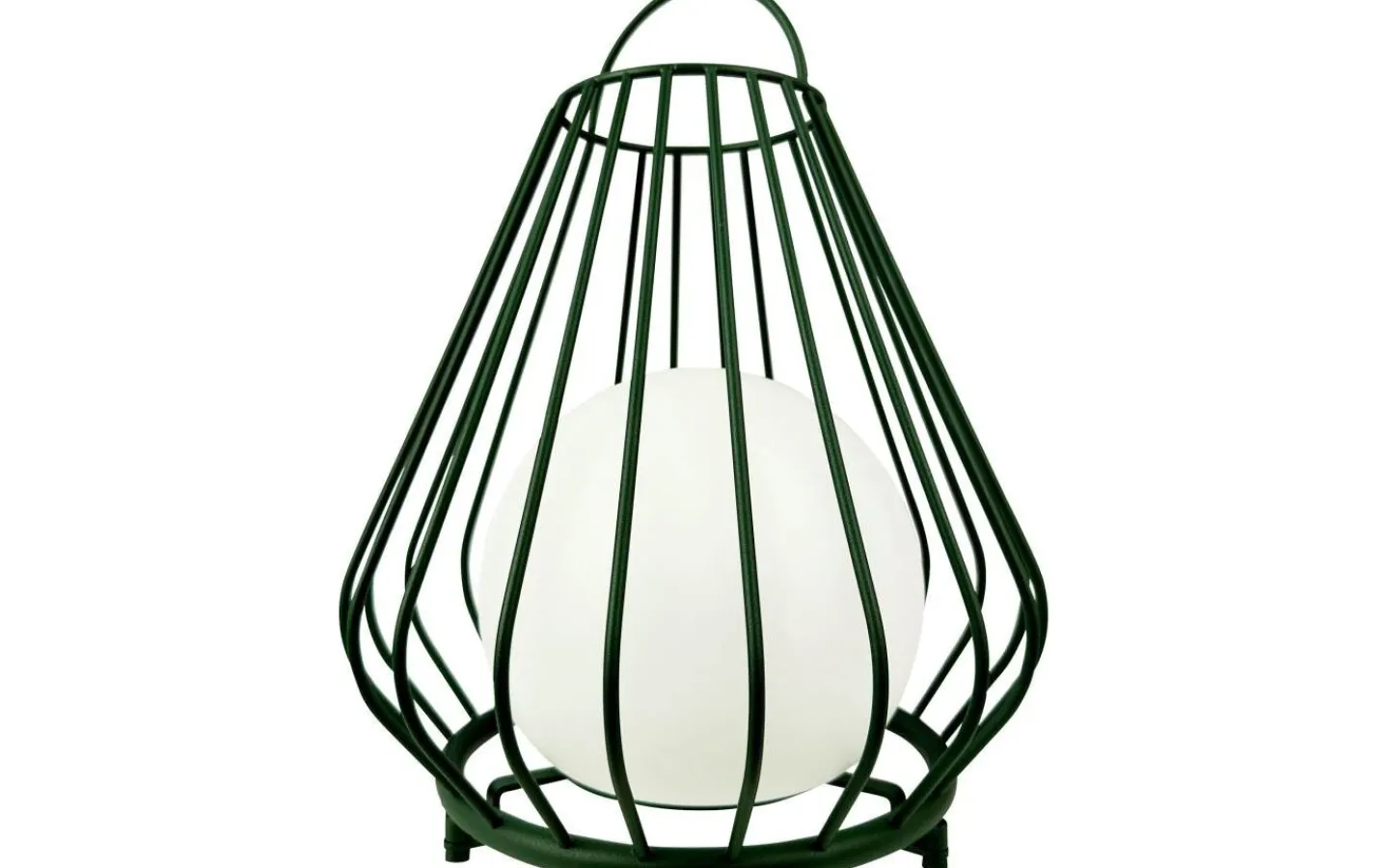 Dyberg Larsen Evesham Laddbar/Solcells Lykta 38cm LED 2700K Grön IP44* Ljuslyktor|Uppladdningsbara Lampor Utomhus