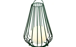 Ljuslyktor|Uppladdningsbara Lampor Utomhus<Dyberg Larsen Evesham Laddbar/Solcells Lykta 48cm LED 2700K Grön IP44