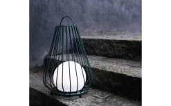 Ljuslyktor|Uppladdningsbara Lampor Utomhus<Dyberg Larsen Evesham Laddbar/Solcells Lykta 48cm LED 2700K Grön IP44