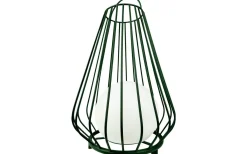 Ljuslyktor|Uppladdningsbara Lampor Utomhus<Dyberg Larsen Evesham Laddbar/Solcells Lykta 48cm LED 2700K Grön IP44